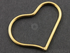 Gold Vermeil Heart Component,  (VM/688/29X22)